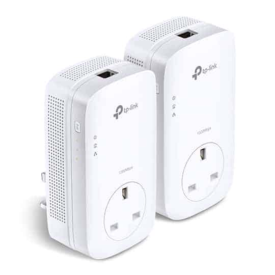 TP Link Gigabit HomePlug Passthrough Powerline Twin Pack